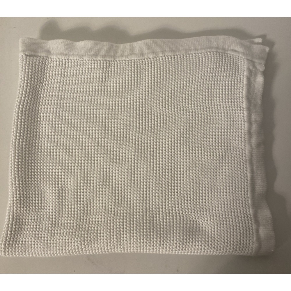 Vintage 2014 Circo White Sweater Knit Baby Blanket Target